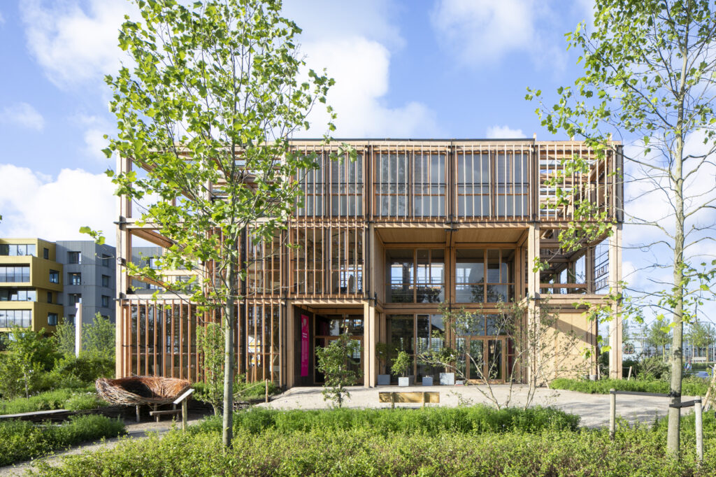 Vooraanzicht van de Natural Pavillion